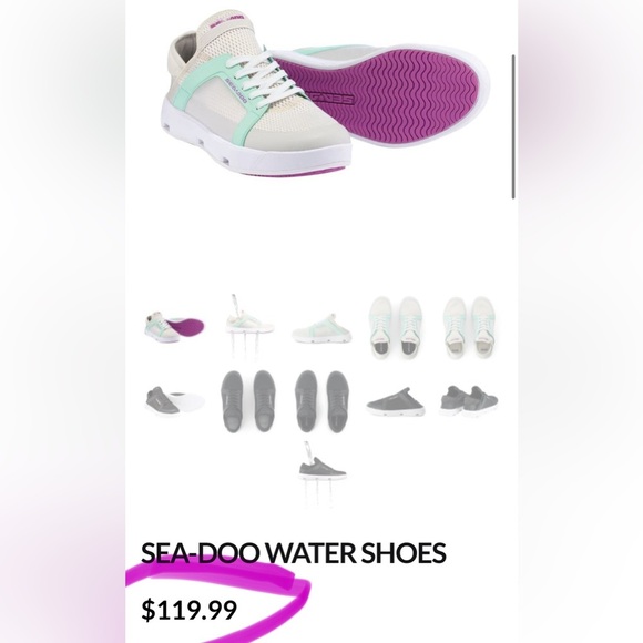 Sea-Doo Unisex Mint Green/White/Purple Water Shoes/Sneakers | NEW/NIB!!🌊🚤🌊 - Picture 13 of 15